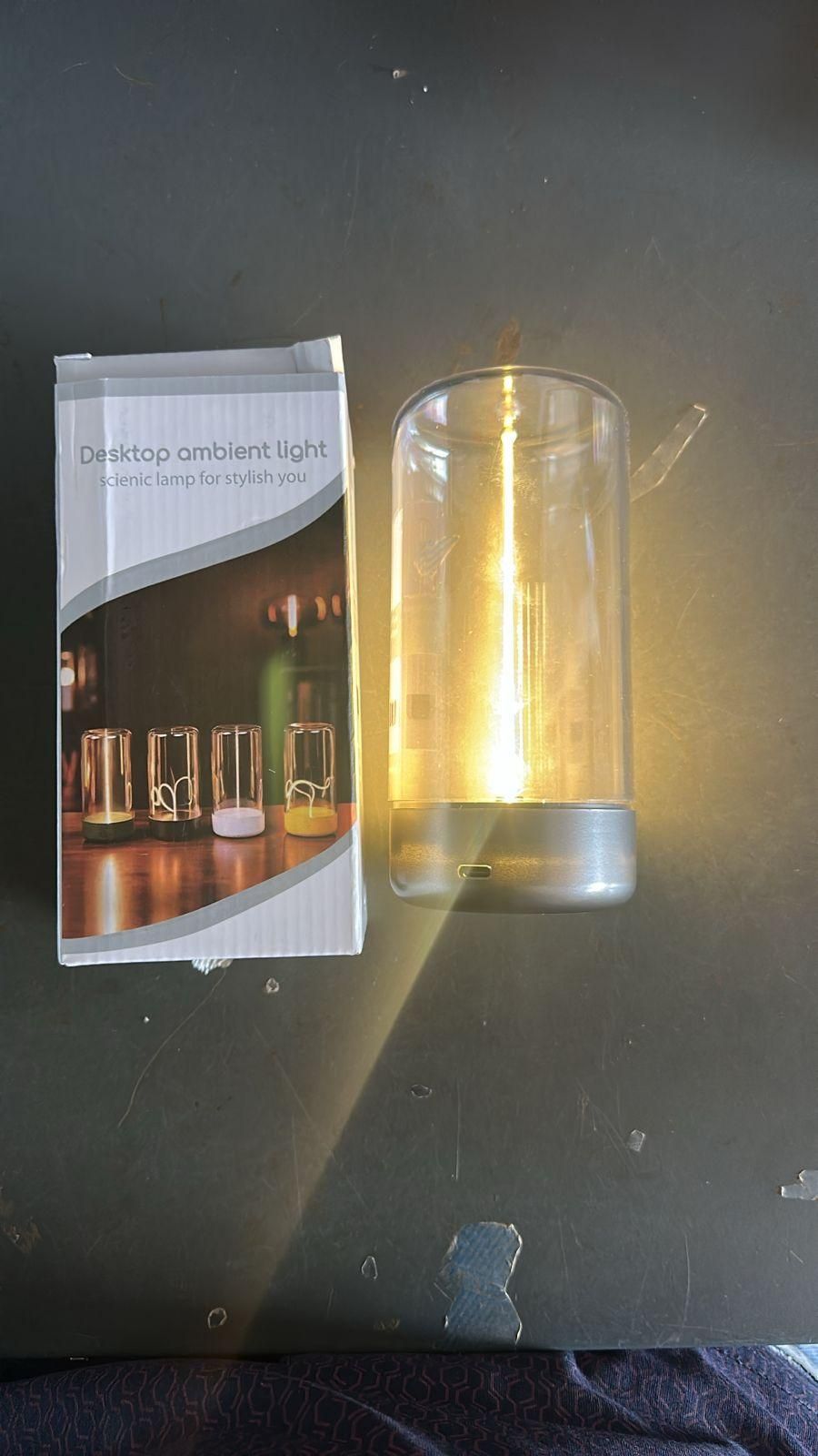 Futuristic LED Magnetic Filament Lamp with USB-C Rechargeable Design, Stepless Dimming & Touch Control for Ambient Lighting