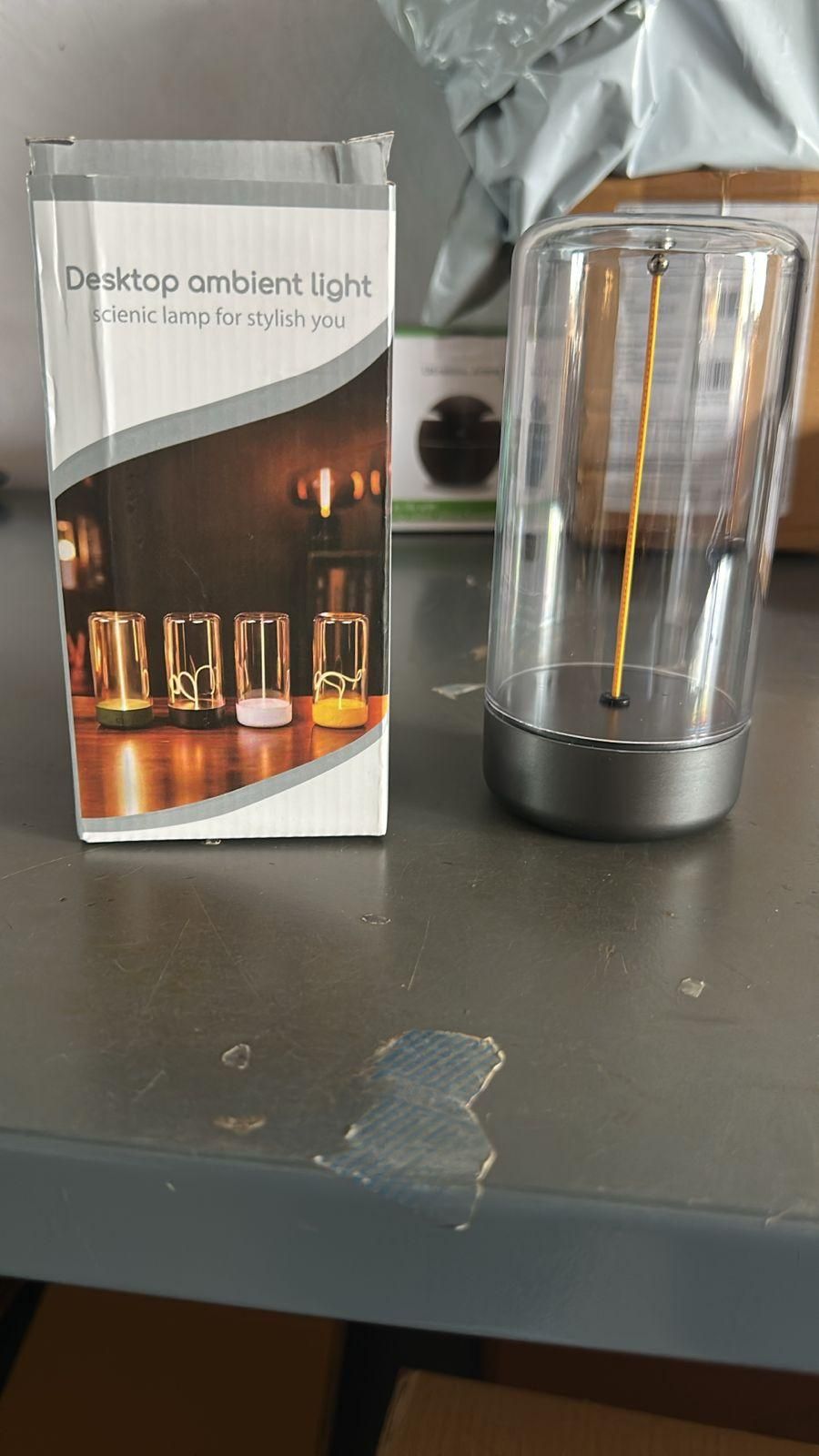 Futuristic LED Magnetic Filament Lamp with USB-C Rechargeable Design, Stepless Dimming & Touch Control for Ambient Lighting